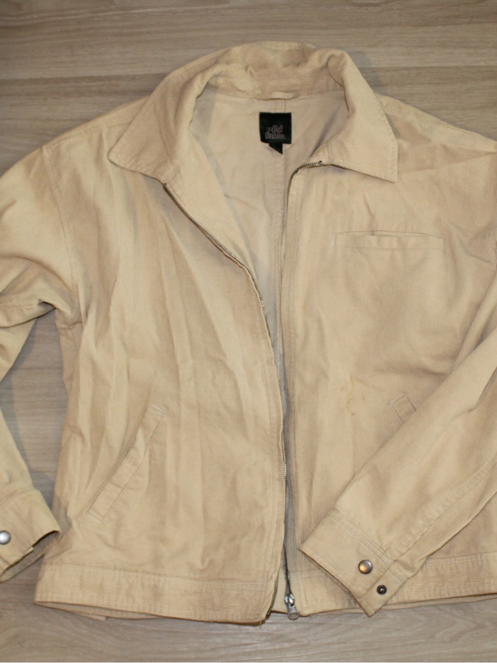 Target Cream Corduroy Bomber Jacket